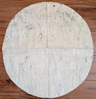 Vintage  1985  Handmade Fijian Tapa Bark Cloth 18  Inch Round Mat
