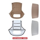 Sandalwood Convertible Soft Top For Sebring 1996-2006 Seb64541