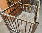 Portacrib Vintage Antique Portable Crib Playpen Wooden