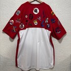 Negro League Baseball Embroidered Baseball Jersey Men White Red Logo Patchwork