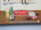 Rolling Rock Lucky Debonair Original Wood Standup Sign 1965