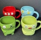 2010 Ugly Dolls Mugs Set 4 Different Babo Ox Turny Jeero - Euc