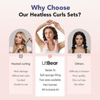 Heatless Hair Curlers Set With Bonnet No Heat Overnight Curls Rollers Kit