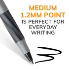 Bic Round Stic Grip Xtra Comfort Black Ballpoint 12 Count  pack Of 1  