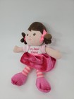 Garanimals My Best Friend Pink Baby Doll Plush Soft Toy Rattle Lovey Stripes B96