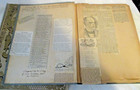 2 Antique Scrapbook Albums W news Paper Clippings From Fort Bragg    1909-1 921