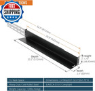 1u Universal Rack Mount Rails 4 Post Server Rack Shelf Rail With 20 9   