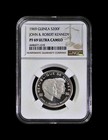 Guinea  1969  200 Francs  Silver - Ngc Pf69 - Top Pop     Kennedy Bros  Rfk Jfk