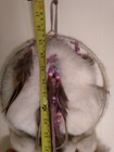 30 vtg Native American Indian Dream Catcher Mandala Handmade Signed 30   x 14    Fur
