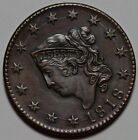 1818 Coronet Head Large Cent  N-10  Us 1c Copper Penny Coin