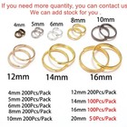 Double Loops Open Jump Ring Split Rings Connectors Diy Jewelry Making 200pcs lot