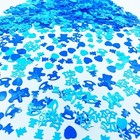 Confetti Boy Table Decor Metallic Foil Sprinkles Baby Shower Party Favor New