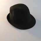 Nwot Adult Wool Felt Hat Black Fedora Preppy Classic Comfortable Handsome Light