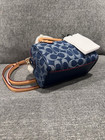 Nwt Coach Mini Rowan Crossbody Bag In Signature Denim With Cherry Charm Cy742