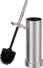 Brushed Nickel Toilet Brush And Holder Set  304 Stainless Steel Toilet Brush    