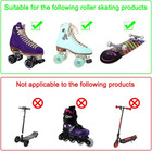 8-pack Light-up Roller Skate Wheels With Bearings For Quad Skating 82a