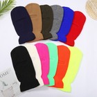 1-hole Face Mask Cover Knitted Balaclava Ski Mask Winter Beanie Hat Cycling Cap