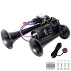 Air Horn For Truck Train Horn For Car 12v Integrated Air Horn   Button Black