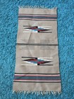 Vintage Southwestern Woven Rug Table Runner 40 5x20 Chimayo Style