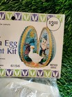Vintage Walco Parnorama Blue Easter Egg Sequin Bead Ornament Kit Mother Goose