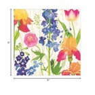 Caspari Summer Garden Paper Cocktail Napkins In White  Two Office Product