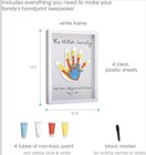  Clear Family Handprint Frame  Diy Art Print White Family Handprint Frame