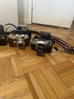 Vintage Camera Lot Miranda Sensorex Argus Bell   Howell Soligor Lenses Cases