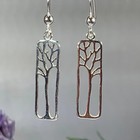 New Solid Sterling Silver Tree Of Life Earrings Celtic Irish Scottish Ladies 925