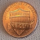 2023 Lincoln Shield Penny Error  Iberty Missing Letter L Obverse Struck Through