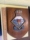 Vintage Nautical Metal Plaque Auwe British Admiralty Underwater Establishment