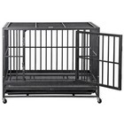 Heavy Duty Large Dog Cage With 0 5 Inch Diameter Steel Tubes For Large Dogs