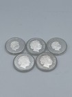 Lot Of 5 Queen Elizabeth Ii Silver Tone Medals 2012 Canada Commemoratives