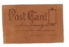 Early 1900 s Leather Postcard  this Is My Busy Day 