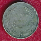 El Salvador 1911 25 Centavos Silver Coin   nicely Circulated   Free Ship  