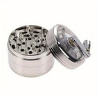 Metal Herb   Spice Grinder With Hand Crank     Manual Crusher For Kitchen Tobacco