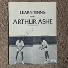 Arthur Ashe Signed Learn Tennis Program Jsa Coa Rare Bold Auto E362