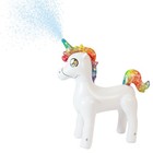 Giant Inflatable Unicorn Sprinkler - 6-foot Backyard Water Sprayer For Kids   Ad