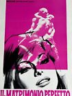 Hot Girl Sexy Vintage Movie Poster Italian Locandina The Perfect Wedding 1969