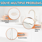 Porcelain Repair Kit  White Bathtub   Tile Repair Kit  For Tub  Enamel  Fibergla