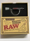 Raw Rolling Papers Phatty Finger - Premium Glass Cone Holder- Limited Edition