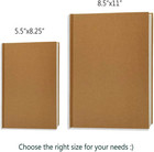 8 5x11 Sketch Book  Pack Of 2  240 Sheets  100gsm   Hardcover Bound Sketch Noteb