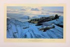 Arctic Hunters By Richard Taylor Aviation Art Signed By Luftwaffe Fighter Pilots