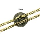 10k Solid Yellow Gold Men s 5mm Miami Cuban Link Chain Necklace  10kt Real Gold