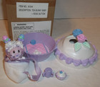 Vintage Tea Bunnies Tea Bunny Baby Rose Button Complete New Mib Send Mail Away