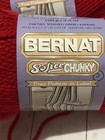 Three Full Skeins Bernat Softee Chunky Yarn Berry Red Same Dye Lot