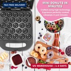 23 Mini Donut Maker Machine - Electric Donut Maker  Non-stick  Fast Heating  Eas