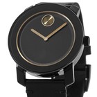 New Movado Bold 42mm Black Leather Strap Men s Watch 3600297