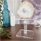 Plymor Clear Acrylic Square Barbell Pedestal Display Riser  4 5  H X 4  W X 4  D