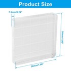 Acrylic Stamp Block 2x2 Inch Grid Lines Clear Stamping Tools Scrapbook Diy