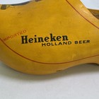 Heineken Beer Wooden Shoe Dutch Wood Clog Made In Holland Vintage Advertising